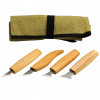S05 Beavercraft Geometric Wood Carving Knife Set (4 knives in roll) S05 Beavercraft Geometric Wood Carving Knife Set (4 knives in roll)