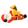 Real Home Nafukovací Santa Claus so sobmi 210 cm Vianočné LED osvetlenie XXL Real Home Nafukovací Santa Claus so sobmi 210 cm Vianočné LED osvetlenie XXL