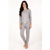 Dámske dlhé pyžamo Vivisence 2050 Farba: Sivá, Veľkosť: M Dámske dlhé pyžamo Vivisence 2050 Farba: Sivá, Veľkosť: M