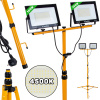 LED reflektor 2x100W s teleskopickým stojanom, neutrálna biela 6500K, KELTIN LED reflektor 2x100W s teleskopickým stojanom, neutrálna biela 6500K, KELTIN