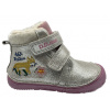 D.D.Step D.D.Step W073-921 strieborná – detské barefoot zimné topánky Veľkosť: 23 D.D.Step D.D.Step W073-921 strieborná – detské barefoot zimné topánky Veľkosť: 23