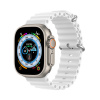 Dux Ducis silikónový remienok Ocean Wave pre Apple Watch 8 / 7 / 6 / 5 / 4 / 3 / 2 / SE (41/40/38 mm) - biely Dux Ducis silikónový remienok Ocean Wave pre Apple Watch 8 / 7 / 6 / 5 / 4 / 3 / 2 / SE (41/40/38 mm) - biely