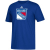 Pánské tričko New York Rangers NHL Adidas Primary Logo Veľkosť: S Pánské tričko New York Rangers NHL Adidas Primary Logo Veľkosť: S