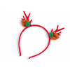 Čelenka do vlasov vianočná / párty červená 1ks Čelenka do vlasov vianočná / párty červená 1ks