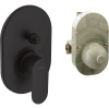 HANSGROHE Vernis Blend páková vaňová batéria pod omietku (obsahuje teleso), pre 2 výstupy, matná čierna, 71473670 HANSGROHE Vernis Blend páková vaňová batéria pod omietku (obsahuje teleso), pre 2 výstupy, matná čierna, 71473670