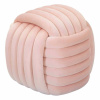 Svetloružový zamatový taburet Softy – Mauro Ferretti Svetloružový zamatový taburet Softy – Mauro Ferretti