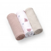 BABYONO Plienky mušelínové Super Soft 3 ks, Grey 70 x 70 cm BABYONO Plienky mušelínové Super Soft 3 ks, Grey 70 x 70 cm