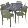 ROJAPLAST Set záhradného nábytku ZWMT-24 záhradný stôl 1 + 6 záhradných stoličiek BARS ROJAPLAST Set záhradného nábytku ZWMT-24 záhradný stôl 1 + 6 záhradných stoličiek BARS