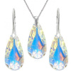 Elegantný set Swarovski elements slzy dúhový CRYSTAL AB 24mm Elegantný set Swarovski elements slzy dúhový CRYSTAL AB 24mm