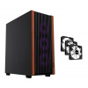 1stCOOL skříň G6 Noble, Mid Tower, ATX, AU, 3x 120mm Fan, Černá 1stCOOL skříň G6 Noble, Mid Tower, ATX, AU, 3x 120mm Fan, Černá