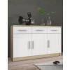 Stolarz Lempert Komoda Paris biela / Dub Sonoma 3F3S Stolarz Lempert Komoda Paris biela / Dub Sonoma 3F3S