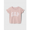 GAP Baby tričko s logem růžová GAP Baby tričko s logem růžová