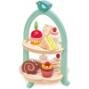 Tender Leaf Toys Drevená cukráreň Birdie Afternoon Tea stand so zákuskami a sendvičmi Tender Leaf Toys Drevená cukráreň Birdie Afternoon Tea stand so zákuskami a sendvičmi