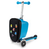 Micro Luggage Junior Patch & Play Modrý – detský kufrík a kolobežka 2v1 Micro Luggage Junior Patch & Play Modrý – detský kufrík a kolobežka 2v1