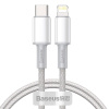 Baseus CATLGD-02 USB-C (M) - Lightning (M), 1m, bílý Baseus CATLGD-02 USB-C (M) - Lightning (M), 1m, bílý