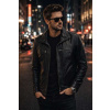 Max Original Leather Pánska kožená bunda 8051 black (L 46-48) - Čierna - L Max Original Leather Pánska kožená bunda 8051 black (L 46-48) - Čierna - L