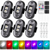 6X BEZDRÔTOVÉ STROBOSKOPICKÉ LED RGB SVETLÁ 8 FARIEB DO AUTA MOTOCYKLA 6X BEZDRÔTOVÉ STROBOSKOPICKÉ LED RGB SVETLÁ 8 FARIEB DO AUTA MOTOCYKLA