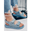 Modré rifľové sandále Roxy - 38 Modré rifľové sandále Roxy - 38