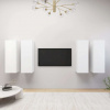 zahrada-XL TV skrinky 4 ks, biele 30,5x30x90 cm, kompozitné drevo 3078741 zahrada-XL TV skrinky 4 ks, biele 30,5x30x90 cm, kompozitné drevo 3078741