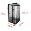 voliera pre exoty , 1m2 , 1x1x2m voliera pre exoty , 1m2 , 1x1x2m