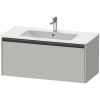 DURAVIT Ketho 2 závesná skrinka pod umývadlo, 1 zásuvka, 1010 x 480 x 440 mm, betón šedá matná, K25064007070000 DURAVIT Ketho 2 závesná skrinka pod umývadlo, 1 zásuvka, 1010 x 480 x 440 mm, betón šedá matná, K25064007070000