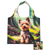 Skladacia nákupná taška s motívom yorkshirského teriéra v úložnej taštičke Skladacia nákupná taška s motívom yorkshirského teriéra v úložnej taštičke