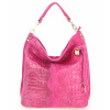 Kožená kabelka potlač krokodýl 1311 fuchsia Kožená kabelka potlač krokodýl 1311 fuchsia