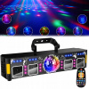 LED SVETELNÝ EFEKT DISCO OSVETLENIE NA PÁRTY LASEROVÁ GUĽA RGB + UV 56V1 LED SVETELNÝ EFEKT DISCO OSVETLENIE NA PÁRTY LASEROVÁ GUĽA RGB + UV 56V1