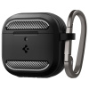 Spigen puzdro Rugged Armor pre Apple Airpods 4 - Matte Black ACS08642 Spigen puzdro Rugged Armor pre Apple Airpods 4 - Matte Black ACS08642