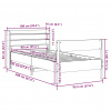 vidaXL Posteľ bez matraca biela 90x190 cm masívna borovica - Biela - 157151-91567 vidaXL Posteľ bez matraca biela 90x190 cm masívna borovica - Biela - 157151-91567