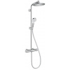 Hansgrohe CROMETTA S SHOWERPIPE 240 sprchový set s termostatickou baterií, horní sprcha, ruční sprcha se 2 proudy, tyč, hadice, EcoSmart, chrom Hansgrohe CROMETTA S SHOWERPIPE 240 sprchový set s termostatickou baterií, horní sprcha, ruční sprcha se 2 proudy, tyč, hadice, EcoSmart, chrom