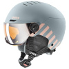 UVEX ROCKET JR VISOR RHINO-BLUSH MAT - 51-55 UVEX ROCKET JR VISOR RHINO-BLUSH MAT - 51-55