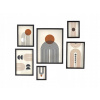 ČIERNY RÁM NA FOTKY SADA 6 RÁMIKOV ROZMERY SKLO DREVO MDF ČIERNY RÁM NA FOTKY SADA 6 RÁMIKOV ROZMERY SKLO DREVO MDF