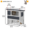 CAGE GRANDLODGE 120 GREY CAGE GRANDLODGE 120 GREY