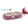 COBBYS PET Soft Touch PP Double 31 x 20 x 3,5 cm držiak z gumy s plastovou dvojmiskou 0,46 l 33x20cm / 0,23l COBBYS PET Soft Touch PP Double 31 x 20 x 3,5 cm držiak z gumy s plastovou dvojmiskou 0,46 l 33x20cm / 0,23l