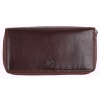 Kožená peňaženka - peračník na zips Cosset 4401 Komodo hnedá