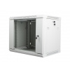 Nástěnný rack 19'' 9U 600X450mm šedý flat pack Nástěnný rack 19'' 9U 600X450mm šedý flat pack