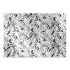 Podložka pod stoličku Podložka pod stoličku Čierne a biele listy mwp-w0011447 Podložka pod stoličku Podložka pod stoličku Čierne a biele listy mwp-w0011447
