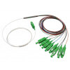 PLC-MMST-1X8-SC-APC PLC splitter 1:8, 1260-1650nm, patchcord 0,9 mm, 2m, G.657A, konektory SC/APC PLC-MMST-1X8-SC-APC PLC splitter 1:8, 1260-1650nm, patchcord 0,9 mm, 2m, G.657A, konektory SC/APC