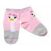 Baby Nellys Bavlnené ponožky Pštros - svetlo růžové, veľ. 122/128 Baby Nellys Bavlnené ponožky Pštros - svetlo růžové, veľ. 122/128