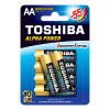 TOSHIBA ALPHA POWER LR6 AA 1,5V Alkalické batérie Blister 6ks TOSHIBA ALPHA POWER LR6 AA 1,5V Alkalické batérie Blister 6ks