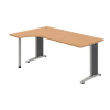 OFFICE PRO s.r.o. HOBIS kancelársky stôl pracovný tvarový, ergo pravý - FE 1800 P, buk OFFICE PRO s.r.o. HOBIS kancelársky stôl pracovný tvarový, ergo pravý - FE 1800 P, buk