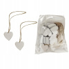 Dekorácia srdce na šnúrke, 20ks D4124 Dekorácia srdce na šnúrke, 20ks D4124