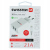 Swissten 2.1A Dual Port Travel Charger 22055000 Lightning USB Cable - White Swissten 2.1A Dual Port Travel Charger 22055000 Lightning USB Cable - White