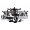 Sada nádobí Berlingerhaus s mramorovým povrchem 18 ks Carbon PRO Line BH-6887 Sada nádobí Berlingerhaus s mramorovým povrchem 18 ks Carbon PRO Line BH-6887
