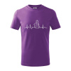 EKG šach - Tričko detské bavlnené - 104-110cm / 3-4 roky ( Fialová ) EKG šach - Tričko detské bavlnené - 104-110cm / 3-4 roky ( Fialová )