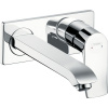 HANSGROHE Metris 2-otvorová páková umývadlová batéria pod omietku, pre nástennú montáž, s krycou doskou, výtok 225 mm, chróm, 31086000 HANSGROHE Metris 2-otvorová páková umývadlová batéria pod omietku, pre nástennú montáž, s krycou doskou, výtok 225 mm, chróm, 31086000