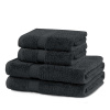 Tmavosivé froté bavlnené uteráky a osušky v súprave 4 ks Marina – Restilo Tmavosivé froté bavlnené uteráky a osušky v súprave 4 ks Marina – Restilo
