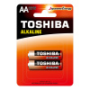 TOSHIBA RED ALKALINE LR6 AA 1,5V Alkalické batérie Blister 2ks TOSHIBA RED ALKALINE LR6 AA 1,5V Alkalické batérie Blister 2ks