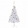 zahrada-XL Osvetlený umelý vianočný stromček+gule 150 cm, 380 vetvičiek 3077579 zahrada-XL Osvetlený umelý vianočný stromček+gule 150 cm, 380 vetvičiek 3077579
